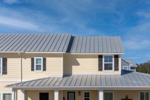 Godfrey Roofing, Metal Roof on single family home.