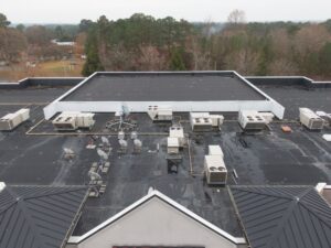 commercial roofing. Stock Commercial Roof Photos,-,Drone.